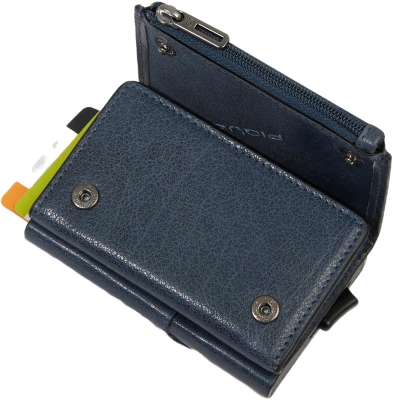 Чехол для кредитных карт Piquadro Solm PP5649S141R/AV серо-голубой натур.кожа/алюм.