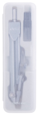 Циркуль Deli E8601 металл в компл.:набор грифелей