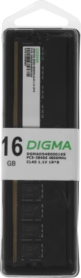 Память DDR5 16GB 4800MHz Digma DGMAD54800016S RTL PC5-38400 CL40 DIMM UDIMM 288-pin 1.1В single rank Ret