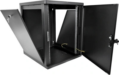 Шкаф коммутационный ЦМО (ШРН-М-12.650.1-9005) настенный 12U 600x650мм пер.дв.металл 120кг черный 581мм 24.48кг 180град. 610мм IP20 металл