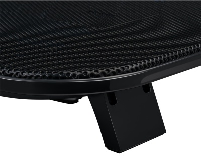 Подставка для ноутбука Buro BU-LCP140-B214H 14" 338x255x22мм 1xUSB 2x 140ммFAN 480г металлическая сетка/пластик черный