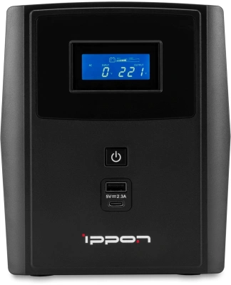 Источник бесперебойного питания Ippon Smart Power Pro II 1600 960Вт 1600ВА черный