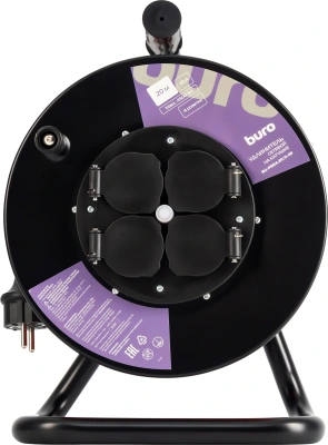 Сетевой удлинитель Buro BU-PSR4.40/G-16 40м (4 розетки) оранжевый (коробка)