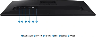 Монитор Samsung 27" S27F610EAIXCI черный IPS LED 16:9 HDMI матовая HAS Piv 1000:1 300cd 178гр/178гр 2560x1440 100Hz DP 2K 5.4кг
