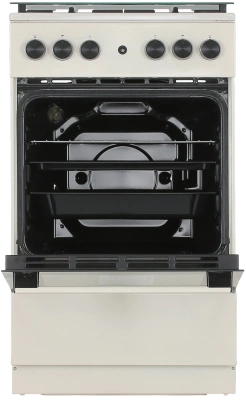 Плита Газовая Gorenje GG5A21BEF бежевый (стеклянная крышка) реш.чугун