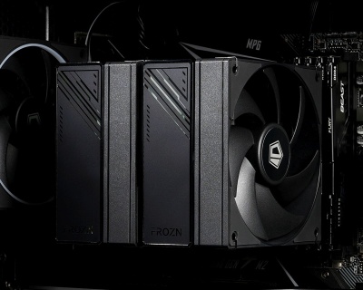 Устройство охлаждения(кулер) ID-Cooling Frozn A620 Soc-AM5/AM4/1200/1700/1851 черный 4-pin 29.85dB Al+Cu 270W 1190gr Ret (FROZN A620 BLACK)