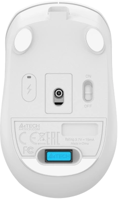 Мышь A4Tech Fstyler FG15C Air2 белый оптическая 1200dpi беспров. USB для ноутбука 3but