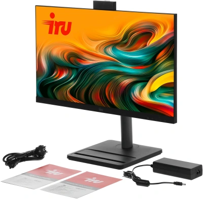 Моноблок IRU Tactio 24ID5 24.5" Full HD i5 12400 (2.5) 16Gb SSD512Gb UHDG 730 Windows 11 Pro 64 GbitEth WiFi BT 120W Cam черный 1920x1080 (RUS)