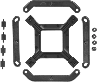 Устройство охлаждения(кулер) PcCooler RT500 BK Soc-AM5/AM4/1200/1700/1851 черный 4-pin 34.9dB Al+Cu 240W Ret (RT500-BKNWXX-GL)