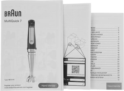 Блендер погружной Braun MQ7075X черный
