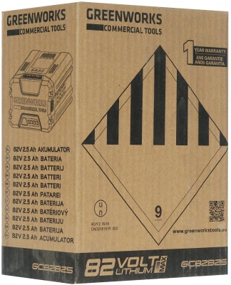 Батарея аккумуляторная Greenworks GC82B25 82В 2.5Ач Li-Ion (2914907)