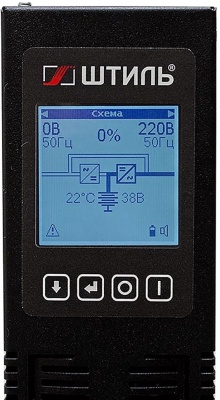 Источник бесперебойного питания Штиль STR1101SL 900Вт 1000ВА черный