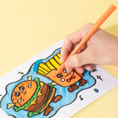 Фломастеры Deli EC165-24 Colorwow круг. пулевидный пиш. наконечник Вентилируемый смываемые 24цв. (24шт.)