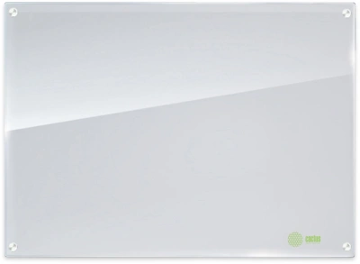 Доска стеклянная Cactus CS-GBD-90X120-WT-TM Сквозное крепление стекло белый 90x120см стекло крепления