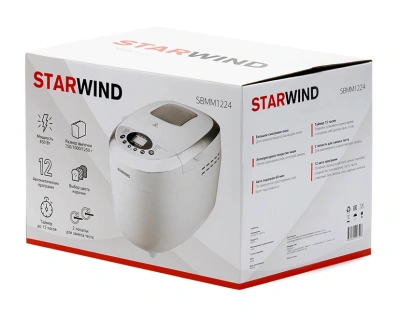 Хлебопечь Starwind SBMM1224 850Вт белый