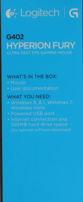 Мышь Logitech Hyperion Fury G402 черный оптическая 4000dpi USB 7but (910-004070)