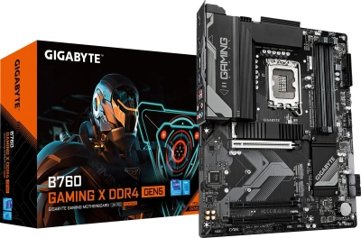 Материнская плата Gigabyte B760 GAMING X DDR4 GEN5 Soc-1700 Intel B760 4xDDR4 ATX AC`97 8ch(7.1) 2.5Gg RAID+HDMI+DP