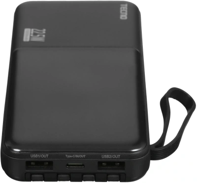 Мобильный аккумулятор Tecno OnGO L101Q 10000mAh QC3.0/PD3.0 22.5W 3A 2xUSB-A/USB-C черный