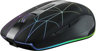 Мышь Оклик 976GW черный оптическая 3200dpi беспров. USB 6but (1431703)