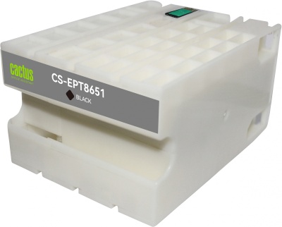 Картридж струйный Cactus CS-EPT8651 T8651 черный пигментный (8000стр.) для Epson WF5190/5690 с чипом