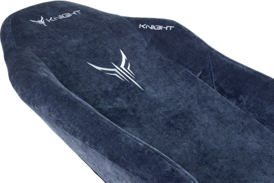 Кресло игровое Knight N1 Fabric синий Light-27 с подголов. крестов. металл