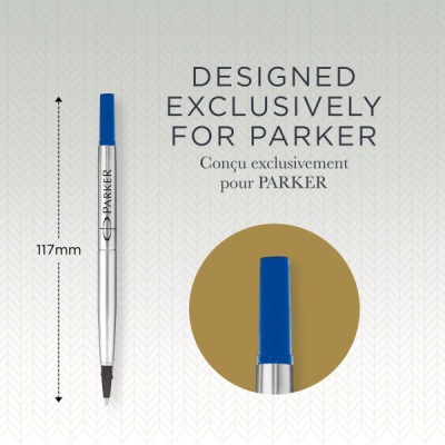 Стержень роллер Parker Quink Z01 (1950322) F 0.5мм синие чернила блистер