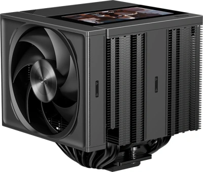 Устройство охлаждения(кулер) PcCooler RZ820 Display BK нет подсветки Soc-AM5/AM4/1200/1700/1851 черный 4-pin 15-27.1dB Al+Cu LCD 300W 1860gr Ret (RZ820-BKNWNY-GL)