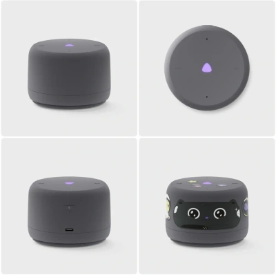 Умная колонка Yandex Станция Лайт 2 без часов Алиса графитовый 6W 1.0 BT/Wi-Fi 10м (YNDX-00028GRY)