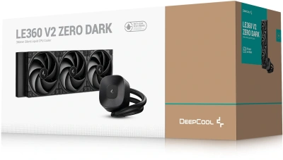 Система водяного охлаждения Deepcool LE360 V2 Zero Soc-AM5/AM4/1200/1700/1851 черный 4-pin 19-31.6dB Al 250W 1554gr Ret (R-LE360ZERO-BKLNMD-G-1)