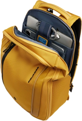 Рюкзак мужской Piquadro Lyss CA6928S143BM/G желтый полиэстер/натур.кожа
