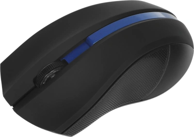 Мышь Оклик 615MW черный/синий оптическая 1200dpi беспров. USB для ноутбука 3but (412862)