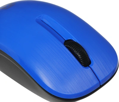 Мышь Оклик 525MW черный/синий оптическая 1000dpi беспров. USB для ноутбука 3but (1090723)