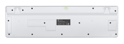 Клавиатура Оклик 420MRL белый USB slim Multimedia LED (1091227) кабель 1.5м