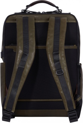 Рюкзак Piquadro Harper CA4818AP/VETM зеленый/темно-коричневый натур.кожа