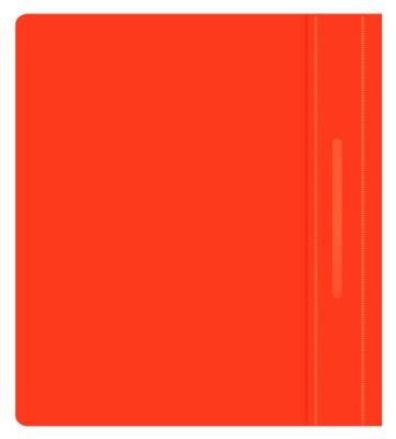 Папка-скоросшиватель Бюрократ Люкс -PSL20A5RED A5 прозрач.верх.лист пластик красный 0.14/0.18