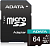 Флеш карта microSDXC 64GB A-Data AUSDX64GUI3V30SA2-RA1 Premier Pro + adapter