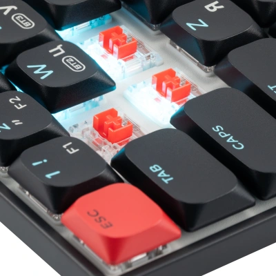 Клавиатура Acer Nitro OKR400 механическая черный USB беспроводная BT/Radio Multimedia for gamer LED (ZL.KBDEE.01A) кабель 1.5м