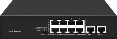 Коммутатор Falcon Eye FE-8FPG2 00-00330353 (L2) 8x100Мбит/с 2x1Гбит/с 8PoE 96W неуправляемый