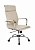 Кресло руководителя Бюрократ Ch-993 слоновая кость экокожа крестов. металл хром