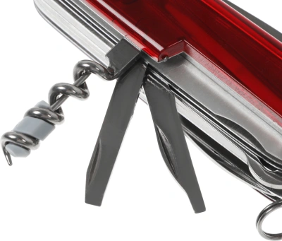 Нож перочинный Victorinox CyberTool L (1.7775.T) 91мм 39функц. красный полупрозрачный карт.коробка