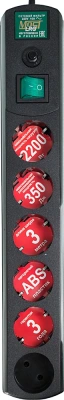 Сетевой фильтр Most LRG 3м (6 розеток) черный (пакет ПЭ)