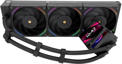 Система водяного охлаждения Thermalright Hyper Vision 360 ARGB Soc-AM5/AM4/1151/1200/2066/2011/1700 черный 4-pin 27dB Al LCD Ret (H-VISION-360-BL-ARGB)