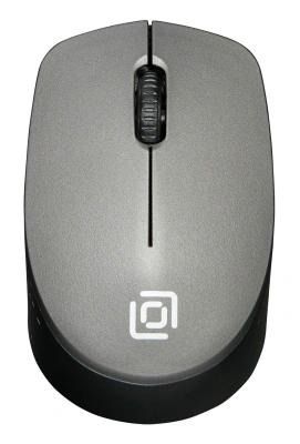 Мышь Оклик 486MW черный/серый оптическая 1600dpi беспров. USB для ноутбука 3but (1196552)