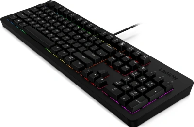 Клавиатура Lenovo K310 RGB черный USB for gamer LED (GY41N91872) кабель 1.8м