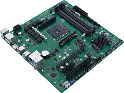 Материнская плата Asus PRO B550M-C/CSM Soc-AM4 AMD B550 4xDDR4 mATX AC`97 8ch(7.1) GbLAN RAID+HDMI+DP