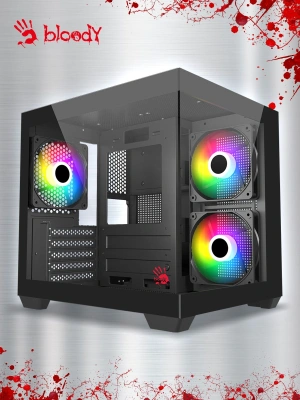 Корпус Bloody CC-121 черный без БП mATX 7x120mm 1xUSB2.0 1xUSB3.0 audio