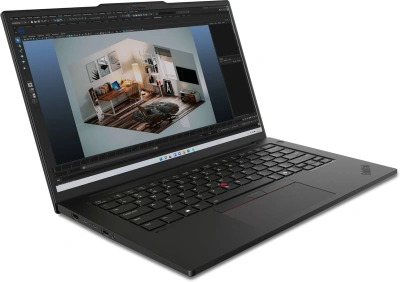 Ноутбук Lenovo ThinkPad P14s G5 Core Ultra 7 155H 32Gb SSD1Tb NVIDIA RTX 500 Ada 4Gb 14.5" IPS WQXGA (2560x1600) Windows 11 Pro 64 black WiFi BT Cam (21G3S5DR00)