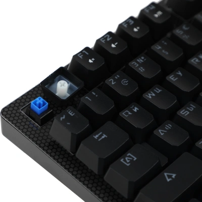 Клавиатура A4Tech B800 механическая серый/черный USB for gamer LED (B800 (NETBEE)) кабель 1.8м