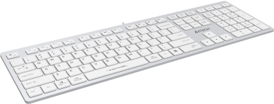 Клавиатура A4Tech FX50 белый USB slim Multimedia (FX50 WHITE) кабель 1.5м