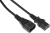 Шнур питания Hyperline PWC-IEC13-IEC14-1.0-BK C13-С14 проводник.:3x0.75мм2 1м 230В 10А (упак.:1шт) черный
